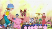 「デジモン」25周年PVの場面カット。 (c)本郷あきよし・東映アニメーション (c)東映・東映アニメーション・集英社・フジテレビ・バンダイ (c)東映・東映アニメーション・バンダイ・読売広告社