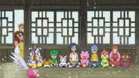 「デジモン」25周年PVの場面カット。 (c)本郷あきよし・東映アニメーション (c)東映・東映アニメーション・集英社・フジテレビ・バンダイ (c)東映・東映アニメーション・バンダイ・読売広告社