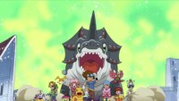 「デジモン」25周年PVの場面カット。 (c)本郷あきよし・東映アニメーション (c)東映・東映アニメーション・集英社・フジテレビ・バンダイ (c)東映・東映アニメーション・バンダイ・読売広告社