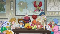 「デジモン」25周年PVの場面カット。 (c)本郷あきよし・東映アニメーション (c)東映・東映アニメーション・集英社・フジテレビ・バンダイ (c)東映・東映アニメーション・バンダイ・読売広告社