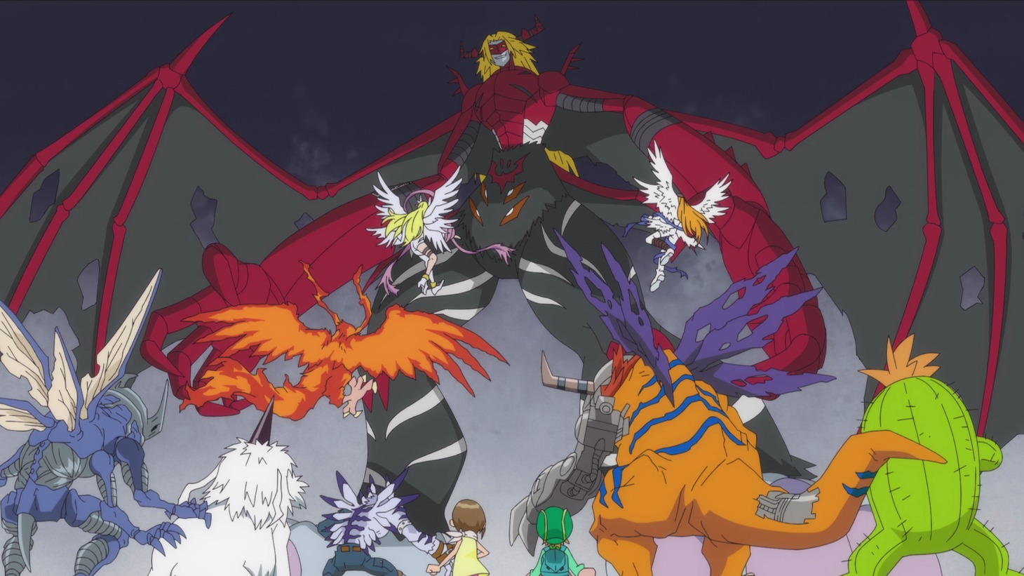 「デジモン」25周年PVの場面カット。 (c)本郷あきよし・東映アニメーション (c)東映・東映アニメーション・集英社・フジテレビ・バンダイ (c)東映・東映アニメーション・バンダイ・読売広告社