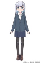 阿波連れいな（CV：.水瀬いのり）。他人との距離をはかるのが苦手な女の子。小さくて物静か。ある日、隣の席に座るライドウくんに消しゴムを拾ってもらって以降、一緒に行動することが増える。その後、キャンプをきっかけに彼と付き合い始めた。