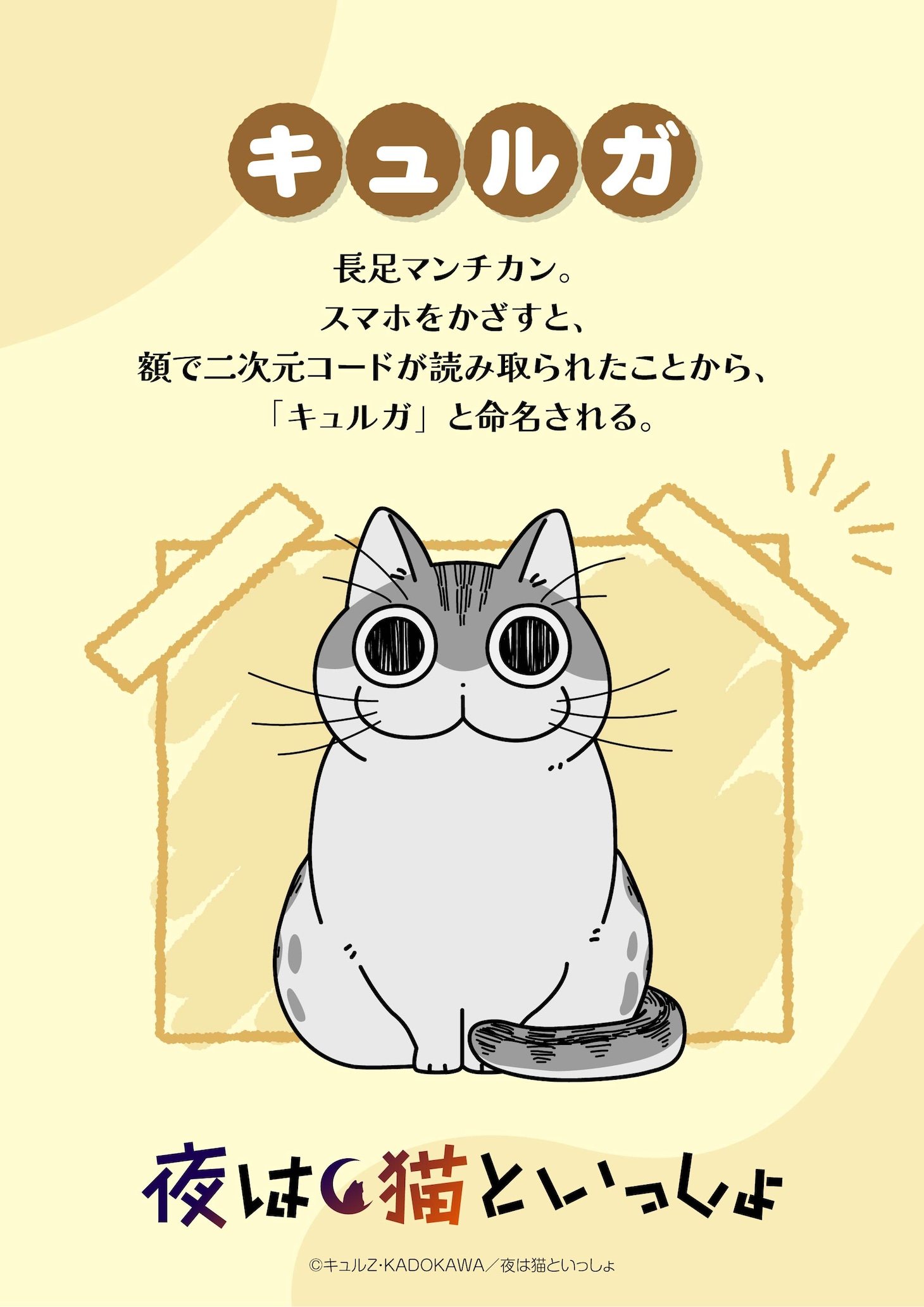 キュルガのキャラクタービジュアル。(c)キュルZ・KADOKAWA／夜は猫といっしょ