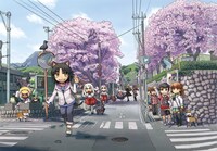 フェア会場に展示される複製原画。