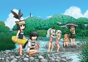 フェア会場に展示される複製原画。