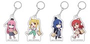 ノベルティのアクリルチャーム。全4種からランダムで1つが配布される。