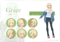 グレイス（CV：Lynn）のキャラクタービジュアル。 (c)しょたん／小学館／君は冥土様。製作委員会