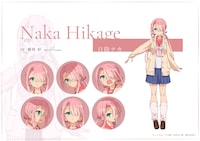 日陰ナカ（CV：稲垣好）のキャラクタービジュアル。 (c)しょたん／小学館／君は冥土様。製作委員会