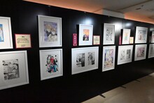 「～画業35周年記念～渡瀬悠宇の世界『ふしぎ遊戯』原画展」の様子。(c)渡瀬悠宇／小学館