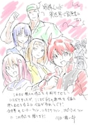川口敬一郎監督によるイラストとコメント。 (c)中吉虎吉/SQUARE ENIX・異世界レッド製作委員会