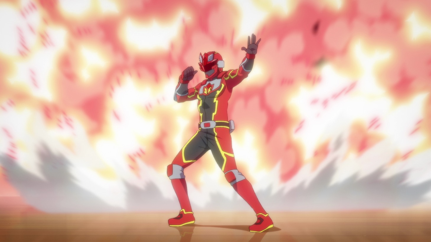 TVアニメ「戦隊レッド 異世界で冒険者になる」ティザーPVより。 (c)中吉虎吉／SQUARE ENIX・異世界レッド製作委員会