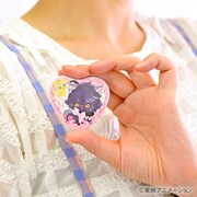 「ハート型缶バッジ（キュアブラック）」