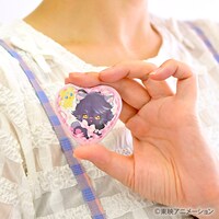 「ハート型缶バッジ（キュアブラック）」