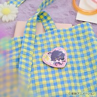 「ハート型缶バッジ（キュアブラック）」