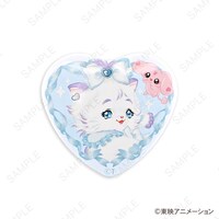 「ハート型缶バッジ（キュアホワイト）」