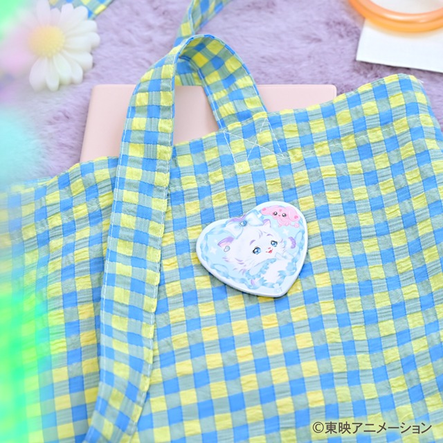 「ハート型缶バッジ（キュアホワイト）」