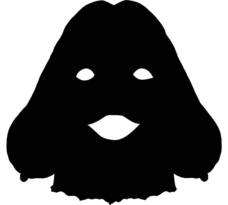 「サイコ×パスト 猟奇殺人潜入捜査」シリアルキラーのお面イメージ図。