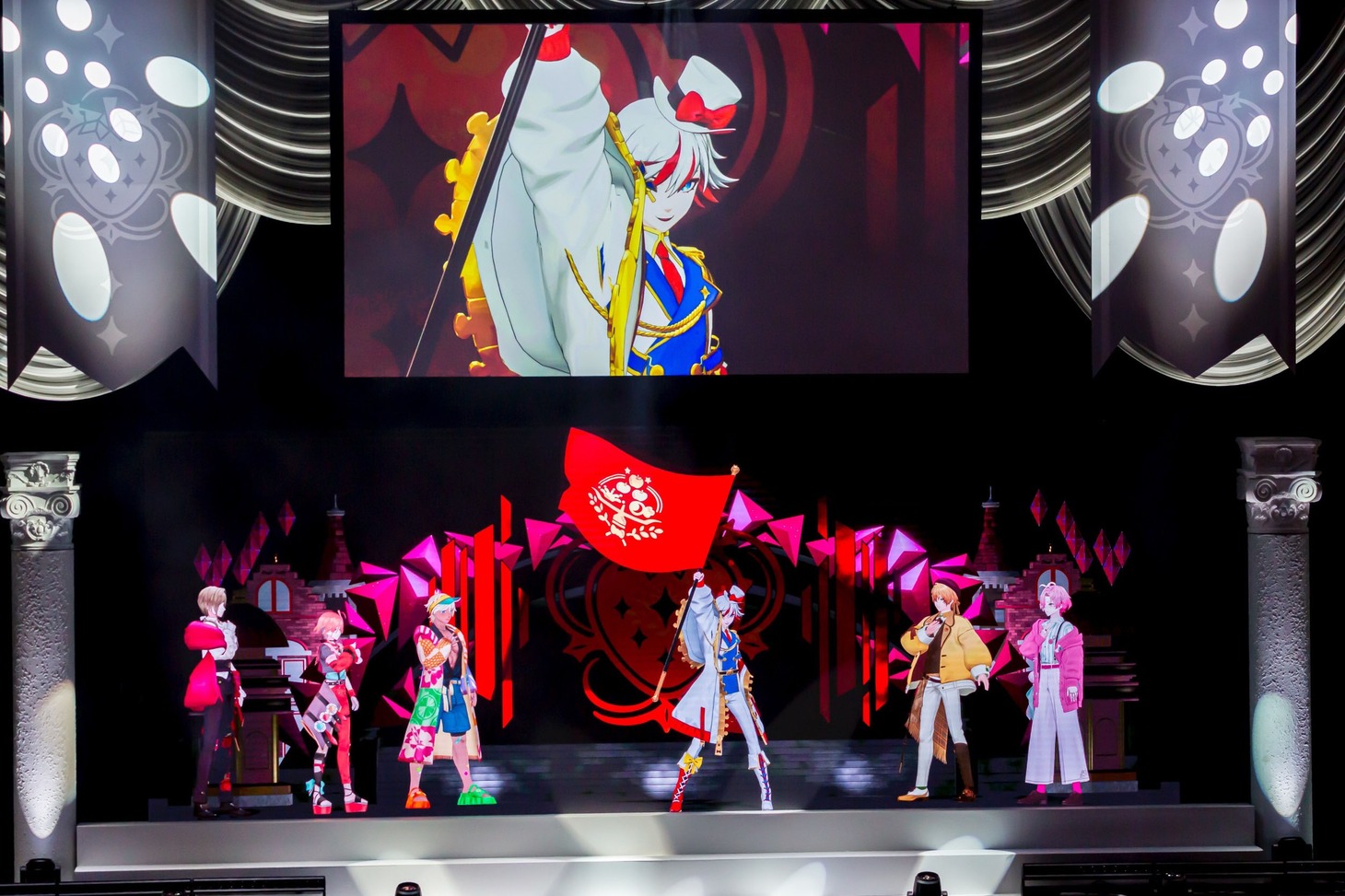 3DCGライブの様子。