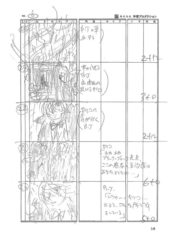 「ふたりのブラック・ジャック マンガ＆アニメ絵コンテ・競演集」の収録イメージ。