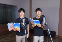 アフレコするジャルジャル。