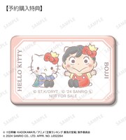 「ボッジ×ハローキティ スクエア缶バッジ AMNIBUS/ARMA BIANCA限定特典」