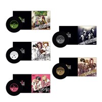 「レコード風コースター」