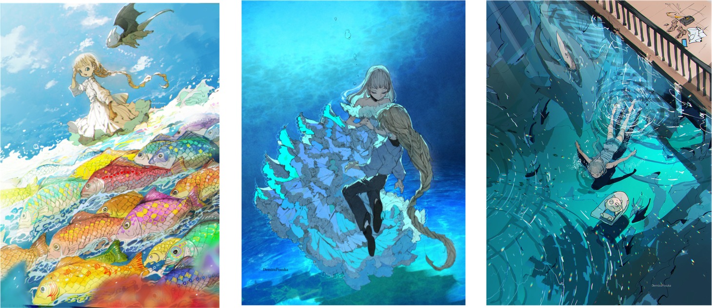 「出水ぽすか企画展 Oceanic Tranquility Art Exhibition」展示作品