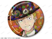 イベント限定のボックス購入特典に用意された「描き下ろし 霊幻新隆 スチームパンクver. ホログラム缶バッジ イベント限定特典」。