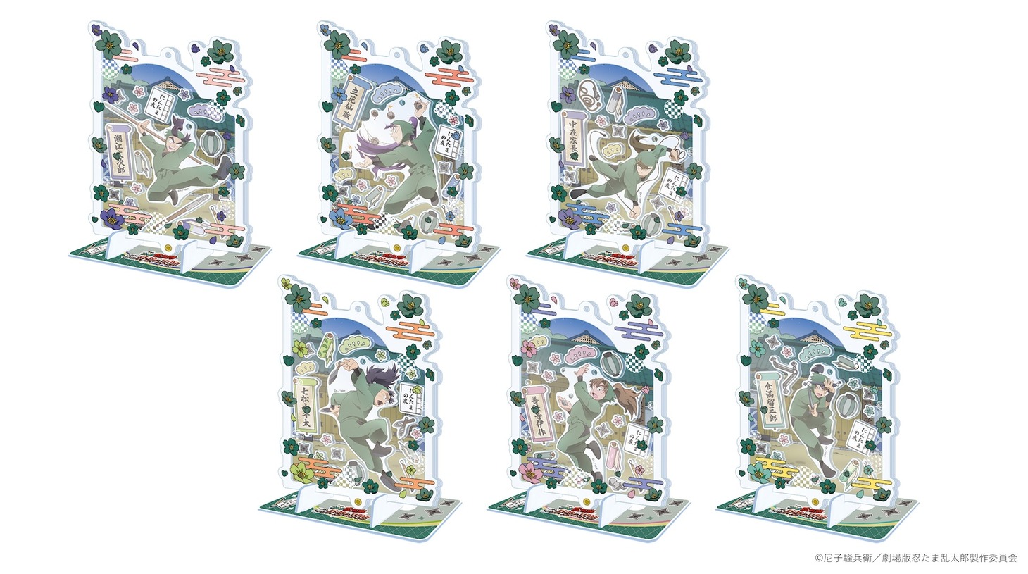 「〈＠Loppi限定〉グッズ付ムビチケコンビニ券」のグッズに追加される、6年生のキャラクタービジュアルしたアクリルデコフレーム。