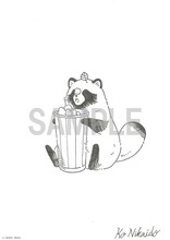 二階堂幸の描き下ろしイラストボード。