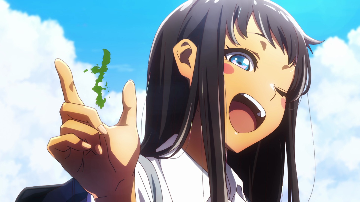 TVアニメ「沖縄で好きになった子が方言すぎてツラすぎる」PV第1弾 より。 (c)空えぐみ・新潮社／「沖ツラ」製作委員会