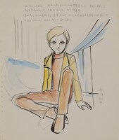 萩尾望都のスケッチ。 (c)Moto Hagio