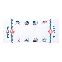 「むちゃうま!!ちいかわ寿司」で販売されるフェイスタオル。