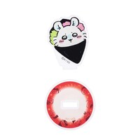 「むちゃうま!!ちいかわ寿司」で販売されるアクリルスタンドinカプセル。