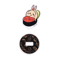 「むちゃうま!!ちいかわ寿司」で販売されるアクリルスタンドinカプセル。