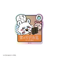 「むちゃうま!!ちいかわ寿司」で販売されるトレーディングホログラムステッカー。