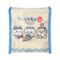 「むちゃうま!!ちいかわ寿司」で販売されるポケッタブルエコバッグ。