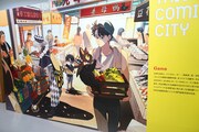 東京・ジュンク堂書店池袋本店で開催中の「たっぷり台湾！コミックマルシェ」展示コーナーの様子。