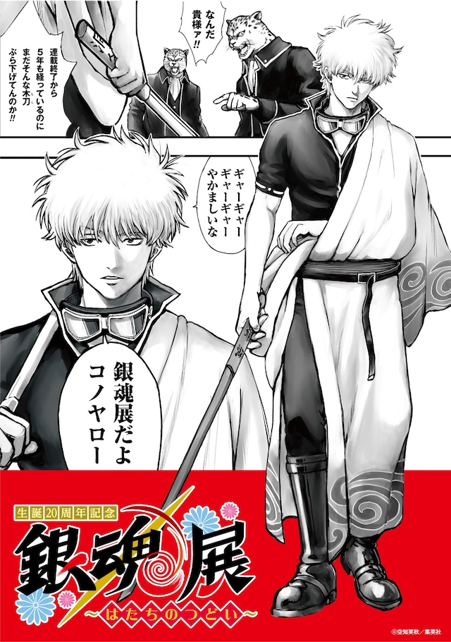 「生誕20周年記念 銀魂展 ～はたちのつどい～」ティザービジュアル (c)空知英秋／集英社