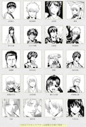 「生誕20周年記念 銀魂展 ~はたちのつどい~」オールキャラクター人気投票トップ20のキャラクター。(c)空知英秋/集英社