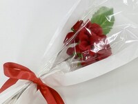 ダリアの一輪ブーケ。