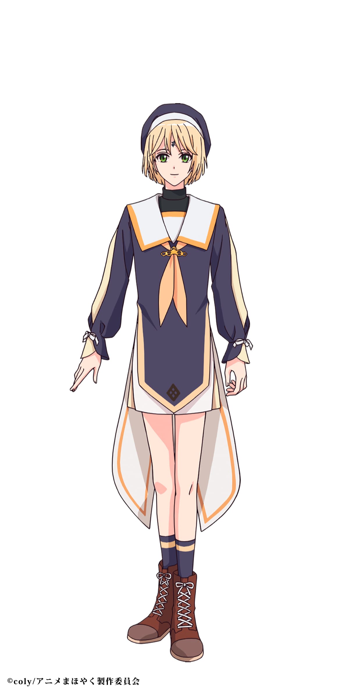 リケの全身設定画。 - 「魔法使いの約束」アーサーとオズを描いた新