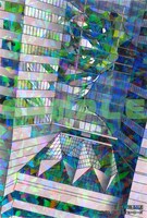 サイン会参加者に配布されるホログラムイラストカード。