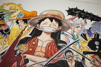 「ONE PIECE」100巻用カバーのカラー原画 (c) Eiichiro Oda / Shueisha Inc. All rights reserved.  Photograph by Naoki Honjo