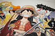 「ONE PIECE」100巻用カバーのカラー原画 (c) Eiichiro Oda / Shueisha Inc. All rights reserved.  Photograph by Naoki Honjo