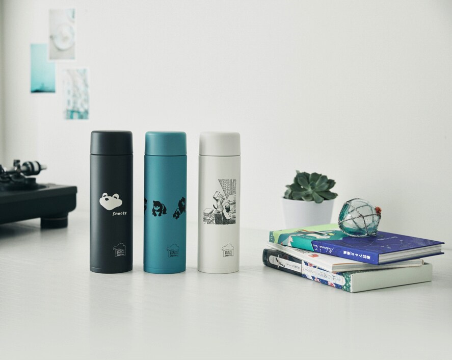 西村ツチカ×象印マホービン、ステンレスマグに相撲を取るツチクマの姿