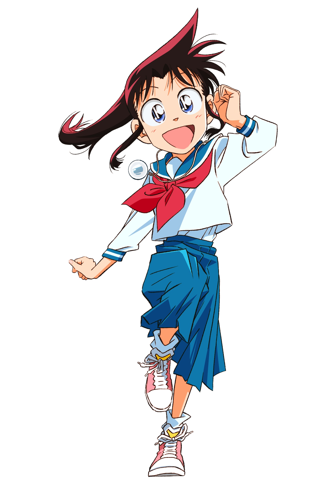 峰さやか（CV：石見舞菜香）。剣道道場の娘で、さやか自身も剣道に打ち込んでいる。SNSも積極的に活用しており、トレンドに敏感な今時の女の子。破天荒な刃の行動に振り回され、そのたびにツッコミ役に回る。(c)青山剛昌／小学館／真・侍伝YAIBA製作委員会