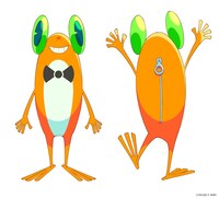 ケロッペ（CV：杉田智和）。5人を魔女見習いにスカウトした謎の使い魔。店を訪れるお客の願いを叶えて魔力を集めたいらしいが、真意は不明。常に人を小馬鹿にしながらウィッチーズをサポートする。5人（主にアズ）に叱られたくて余計なことを言う。