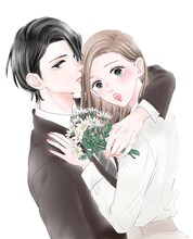 「社長、お慕い申し上げます。」扉イラスト (c)市原ゆうき／小学「館