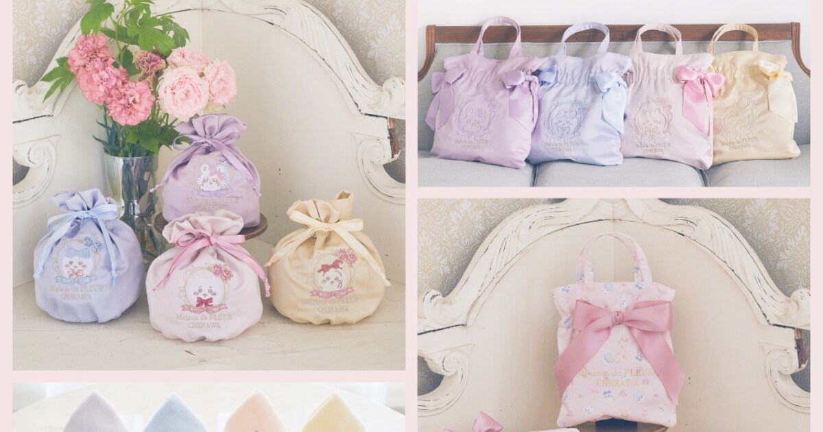 ちいかわたちがバラやリボンでドレスアップ、Maison de FLEURとの 